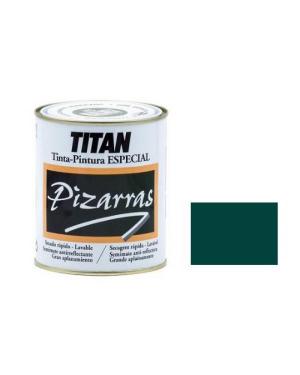 TITAN PINTURA PIZARRAS SINTÉTICA VERDE, 750ML